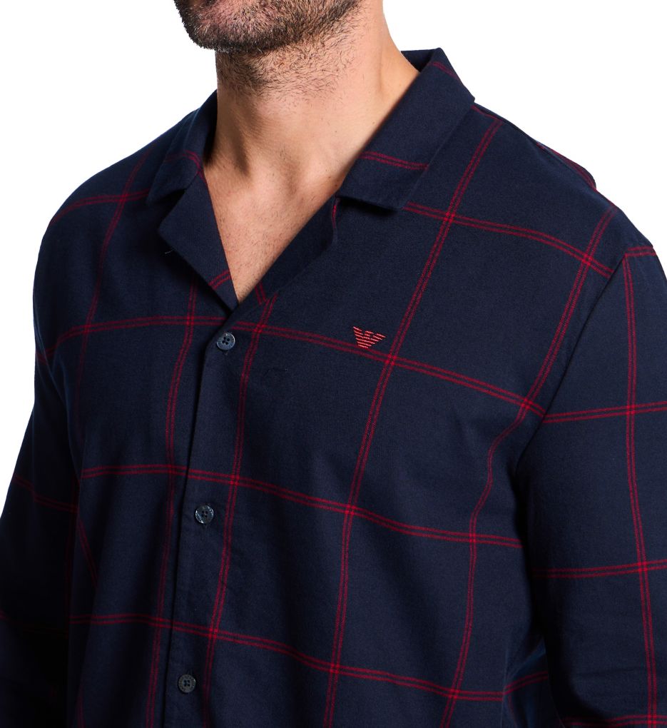 Emporio Armani Tartan Flannel Long Pajama Set 61515008 - Image 3