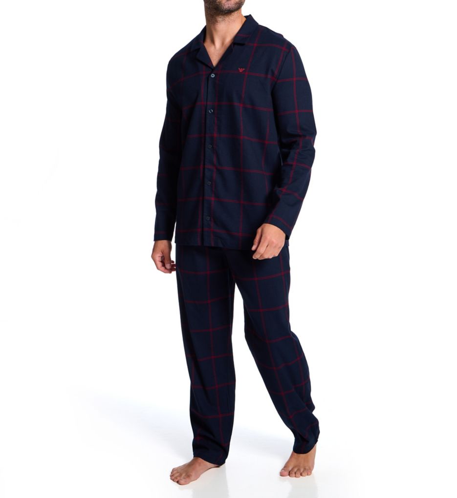 Emporio Armani Tartan Flannel Long Pajama Set 61515008 - Image 1