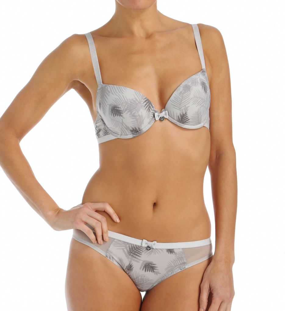 Floral Microfiber Push Up Bra-cs2