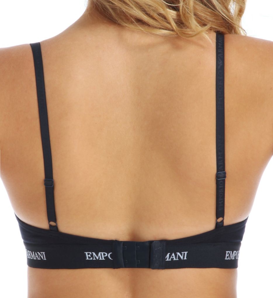 Stretch Cotton Logo Band Triangular Bra-bs