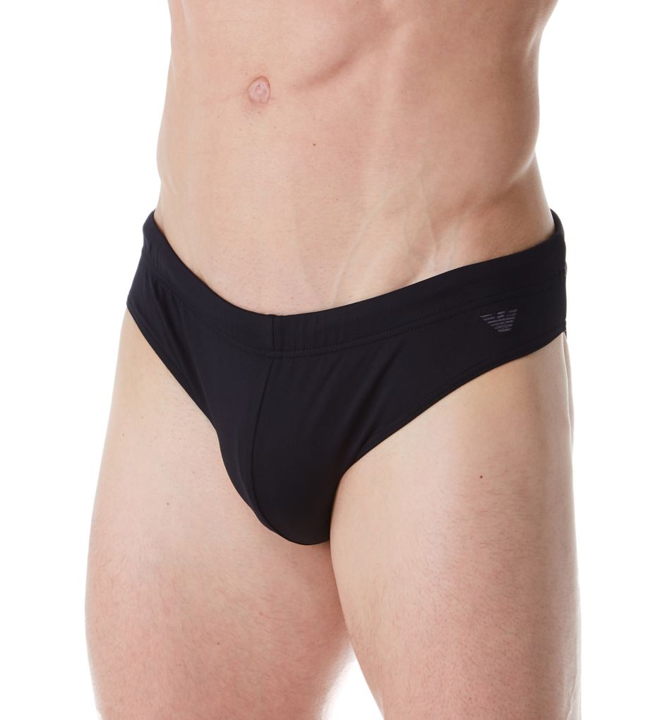 Low Cut Swim Brief With Embroidery-acs