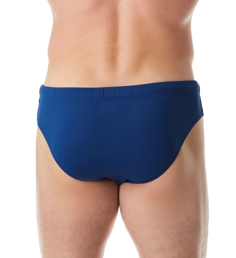 Low Cut Swim Brief With Embroidery