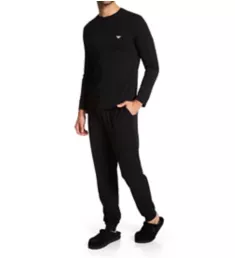 Endurance Classic Fit Pajama Set Black XL