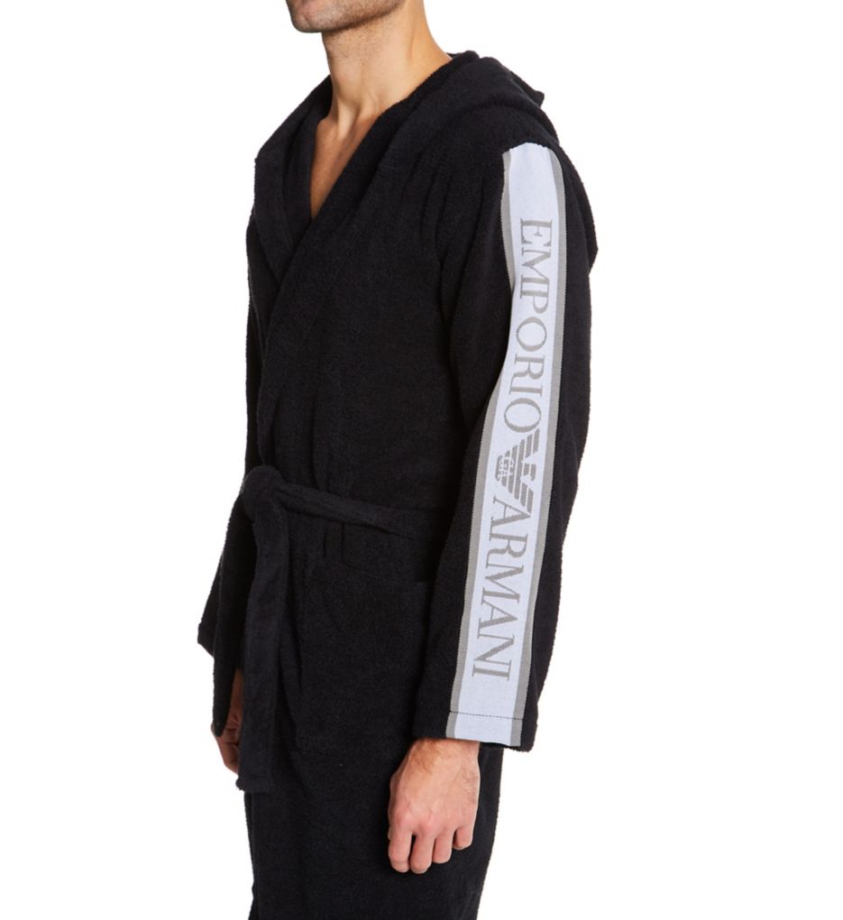 Logo-Jacquard Terry Robe-cs1