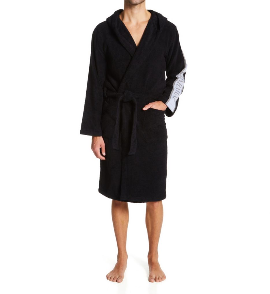 Logo-Jacquard Terry Robe-fs