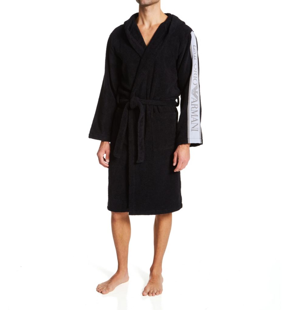 Logo-Jacquard Terry Robe