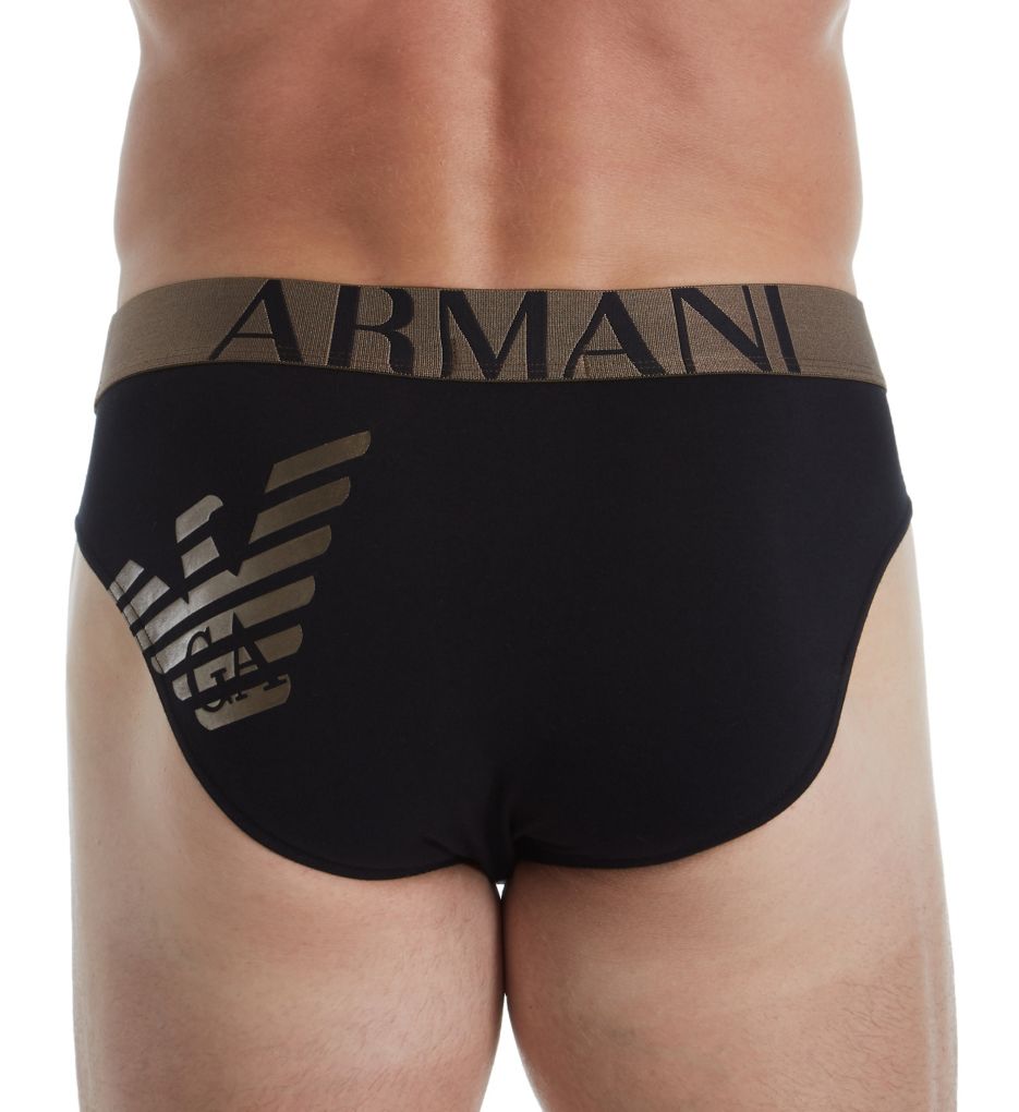 3D Eagle Print Cotton Stretch Brief-bs