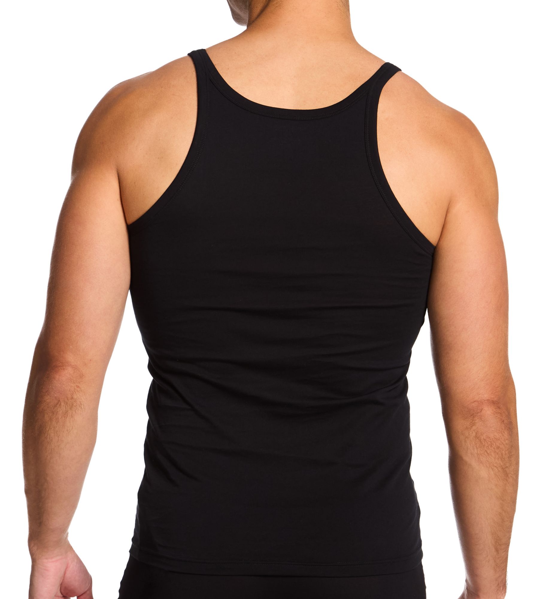 Emporio Armani Essentials Pure Cotton Tank - 3 Pack Black S  - Image 2