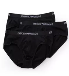 Essentials 100% Cotton Briefs - 3 Pack BLK L