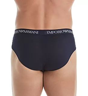 Essentials 100% Cotton Briefs - 3 Pack Grey/Black/Navy S