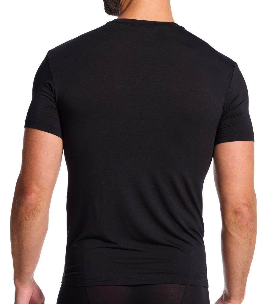 Emporio Armani Viscose Stretch Jersey Crew Neck T-Shirt - 2 Pack 84914134 - Image 2