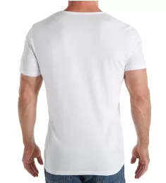 Essentials Pure Cotton V-Neck - 3 Pack WHT XL