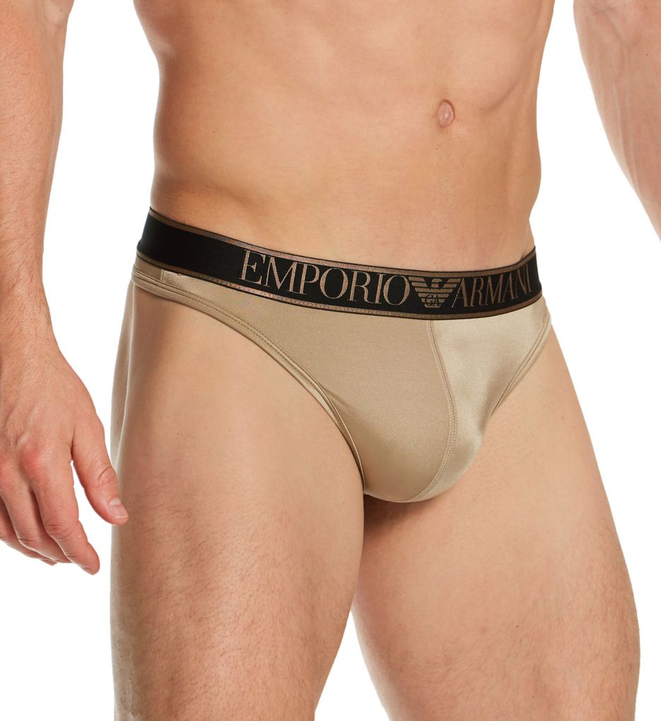 Shiny Microfiber Thong-acs