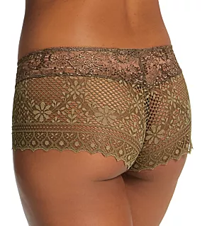 Cassiopee Lace Boyshort Panty Lichen S