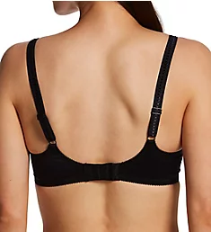 Cassiopee Seamless Embroidery Full Cup Bra Black 32C