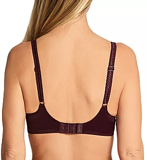 Cassiopee Seamless Embroidery Full Cup Bra Henna 32C
