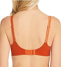 Cassiopee Seamless Embroidery Full Cup Bra Tangerine 32D