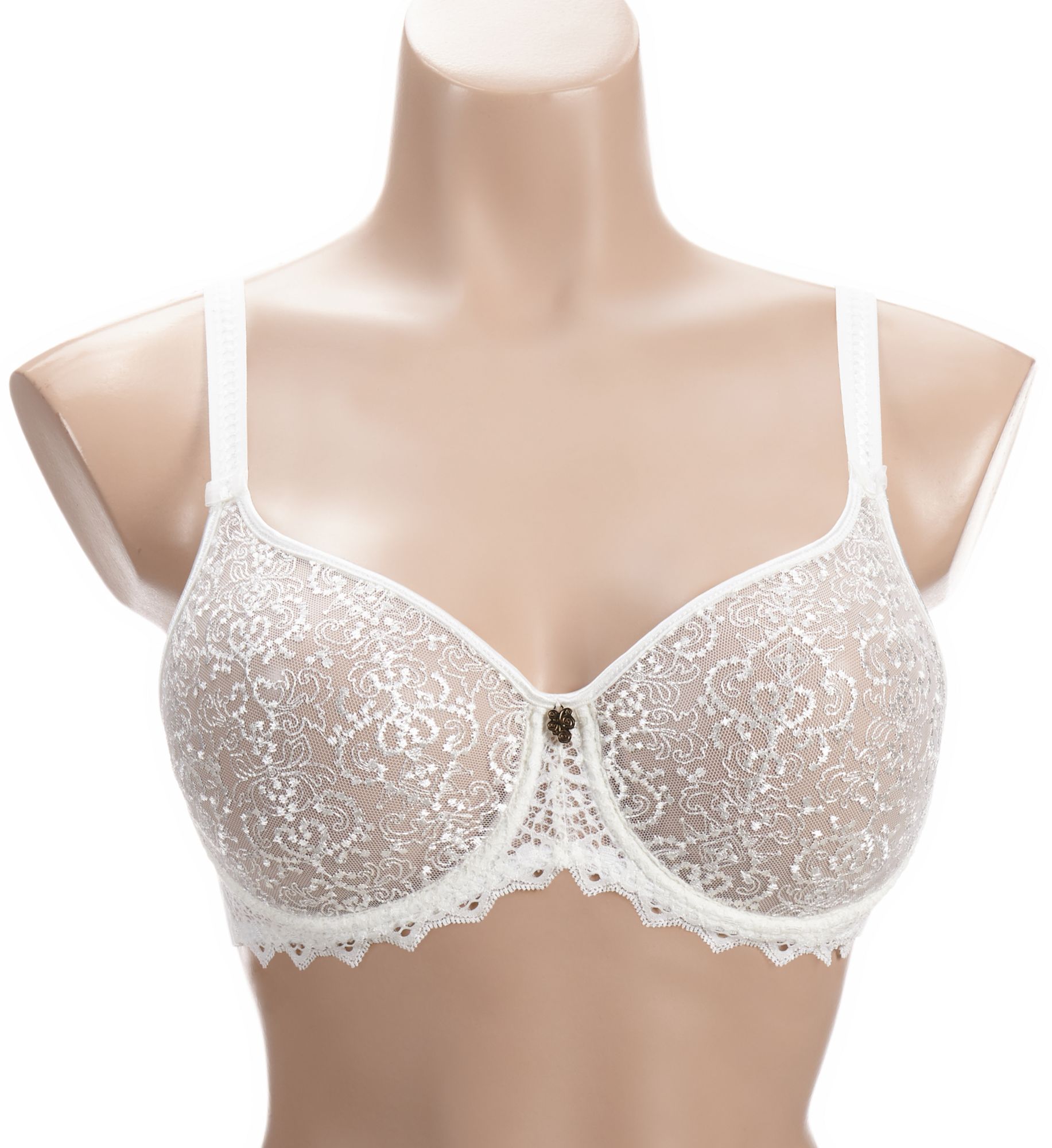 Empreinte Cassiopee Seamless Embroidery Full Cup Bra Silk 34C  - Image 1