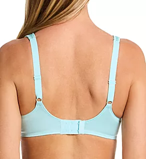 Back view of Melody Underwired Seamless Bra Aqua 32D