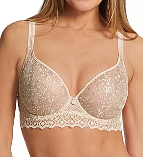 Cassiopee Seamless Plunge Bra Creamy Beige 34C