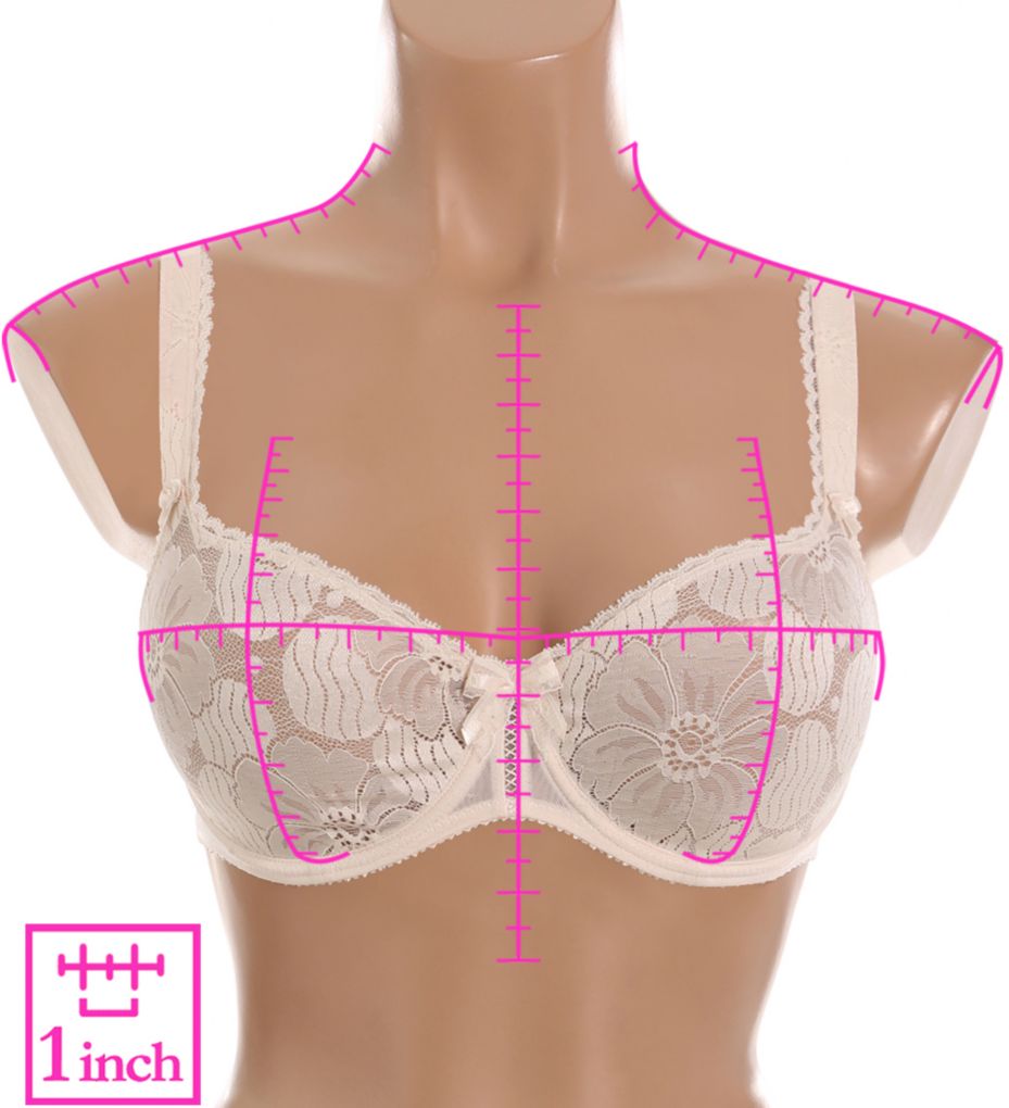 Grace Seamless Molded Lace Demi Bra-ns7