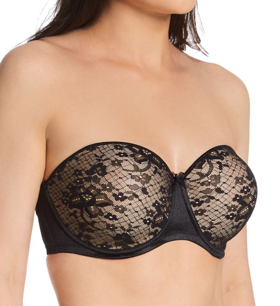 Empreinte Women's Melody Strapless Padded Bra in Black | Size 30F | HerRoom.com