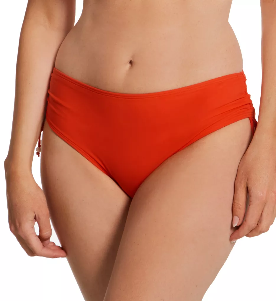 Flower Side Adjustable Bikini Brief Swim Bottom Flamme XL