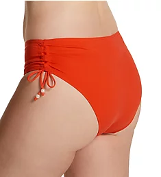 Flower Side Adjustable Bikini Brief Swim Bottom