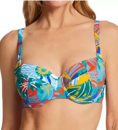 Color Underwire 3 Part Cup Swim Top