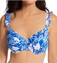 Joy Ruffle Strap Underwire 3 Part Cup Swim Top