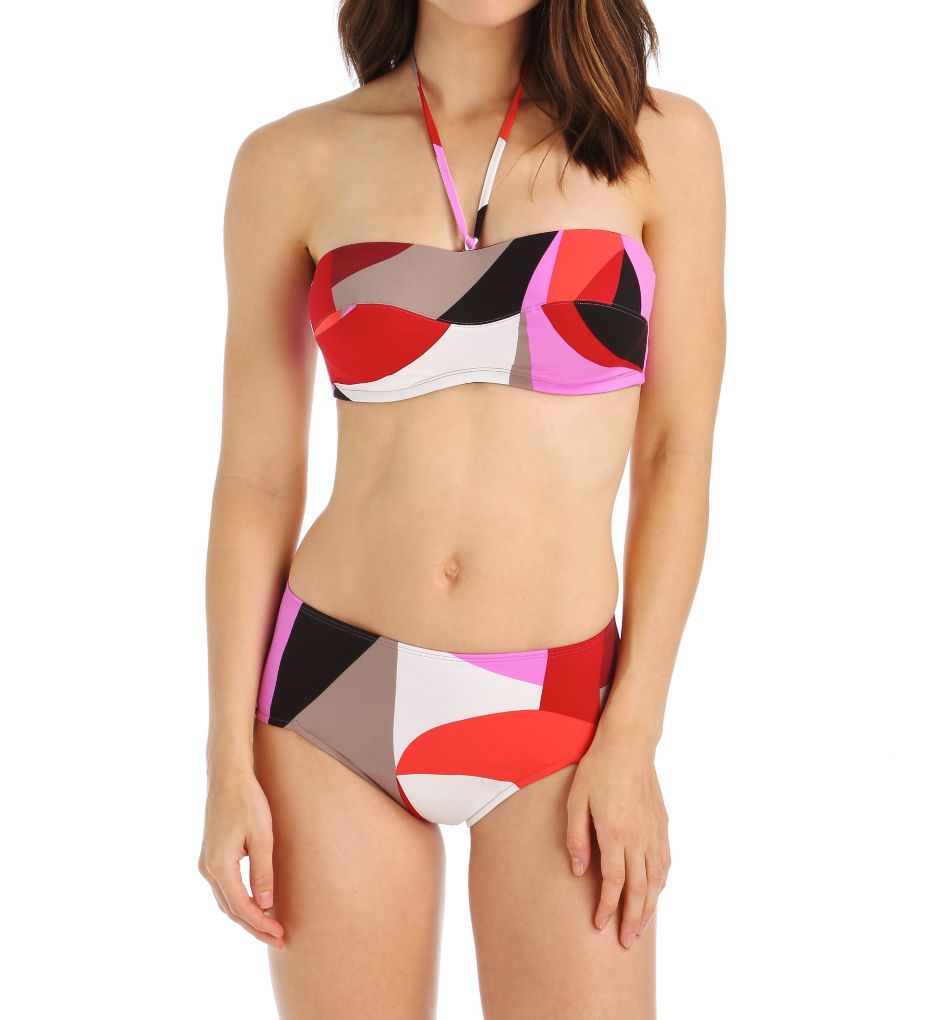 Arty Bandeau Swim Top-cs1