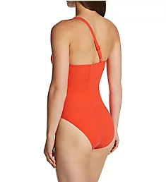 Escale One Shoulder One Piece Swimsuit Feu 32C