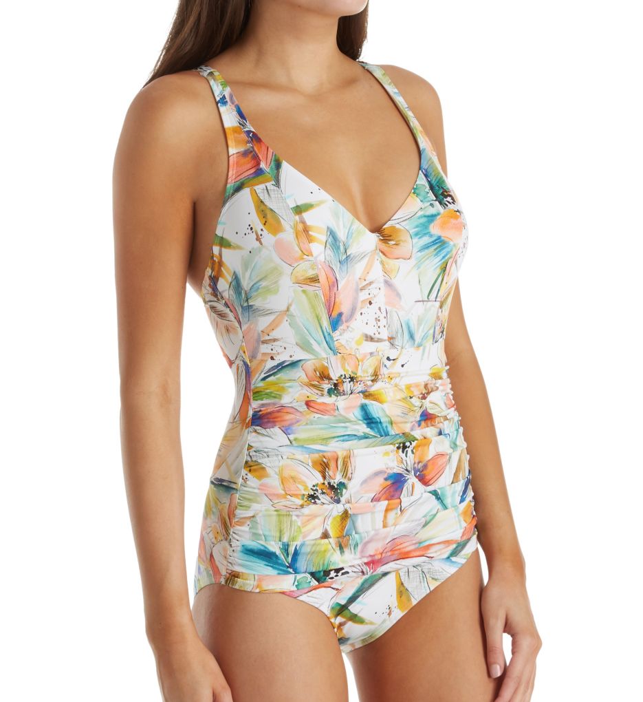 Barbade Underwire Ruched One Piece Swimsuit