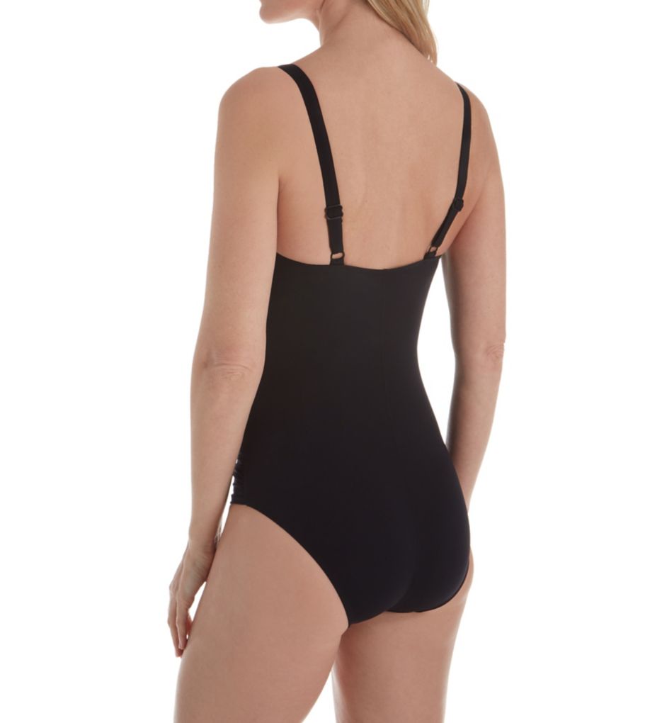 Body Underwire Ruched One-Piece Swimsuit-bs