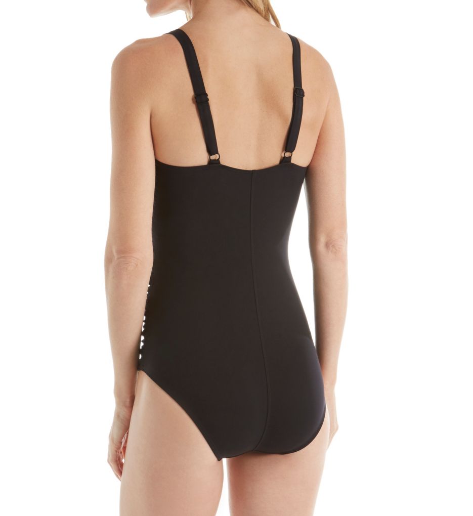 Eclat Ruched Waist One Piece Swimsuit