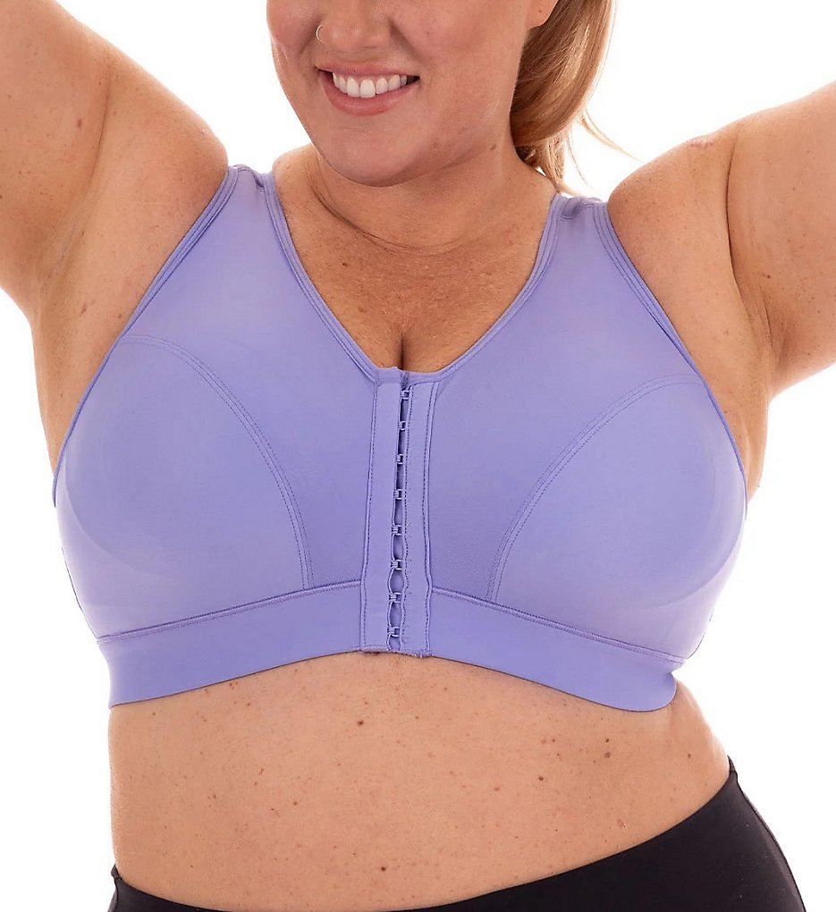 Enell : Enell 101 Lite Front Close Sports Bra (Lavender XL)