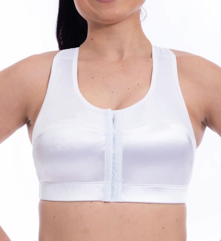 Racerback Scoop Neck Back Closure Sports Bras.