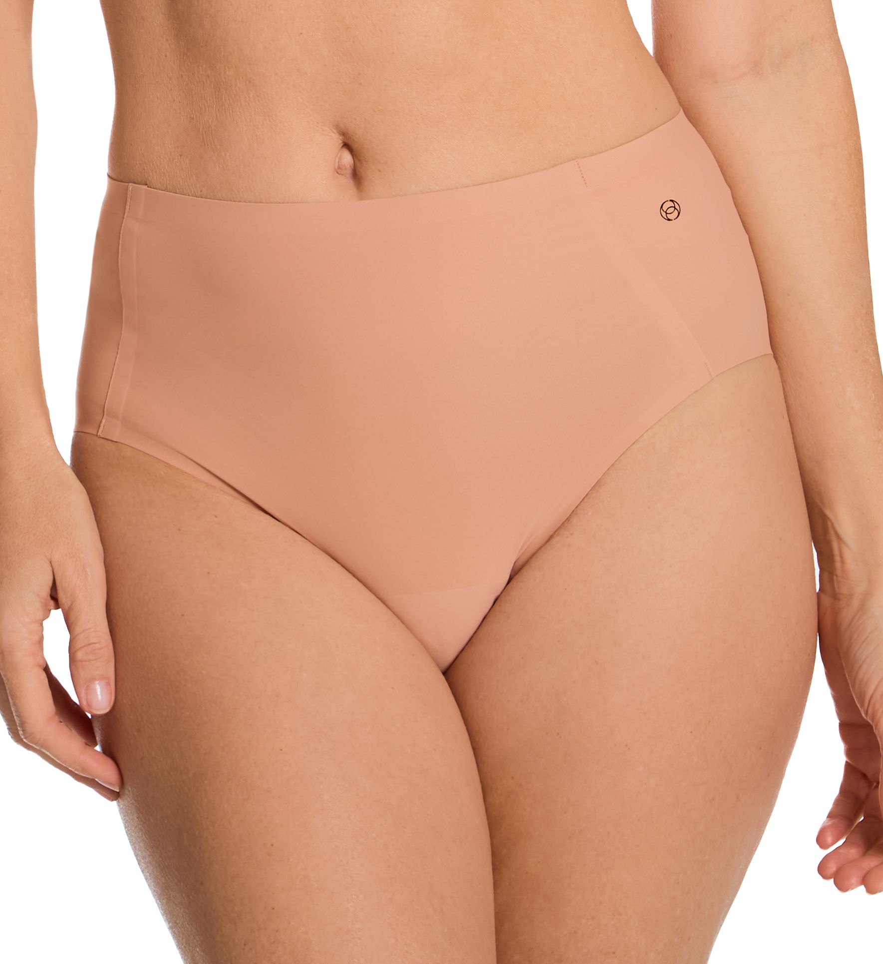 Evelyn & Bobbie Women's High Waist Retro Bikini Panty in Himalayan Salt | Size: Plus | HerRoom.com