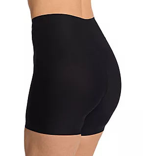 Slip Short Mid Thigh Panty Black O/S Plus