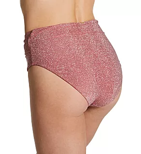 Peaceful Sunday Shiny High Waist Swim Bottom Dusty Cedar 10