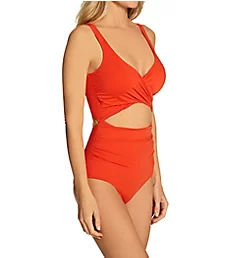 The Wrap One Piece Swimsuit Rouge 8