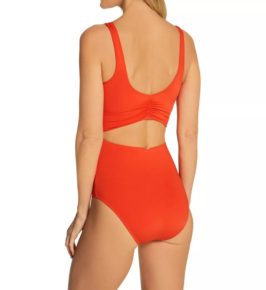 The Wrap One Piece Swimsuit Rouge 8