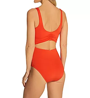 The Wrap One Piece Swimsuit Rouge 8
