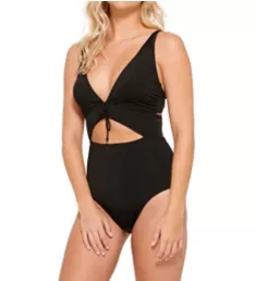 The Wrap One Piece Swimsuit Black 6