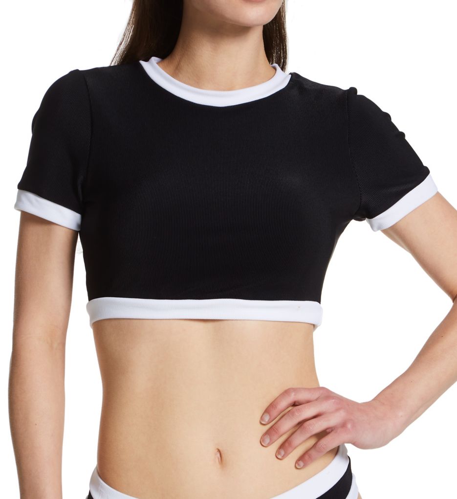 Sunday Romance Short Sleeve Rashguard Swim Top