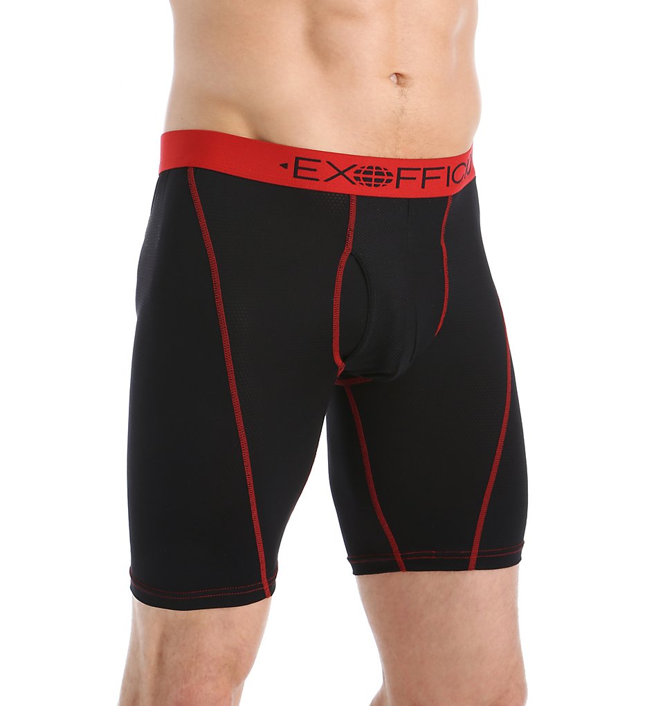 Ex Officio 2412335 Give-N-Go Mesh 9 Inch Boxer Briefs (Black)