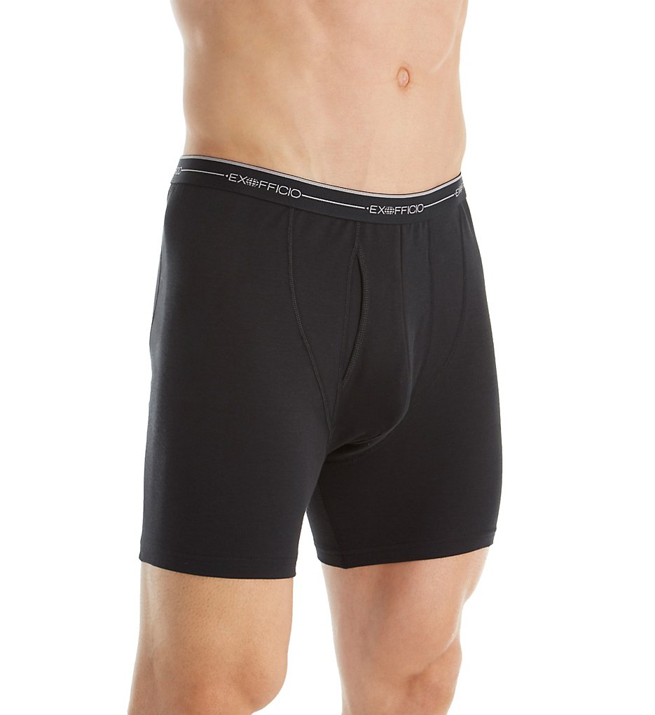 Ex Officio 2412892 Sol Cool High Tech Performance Boxer Briefs (Black)