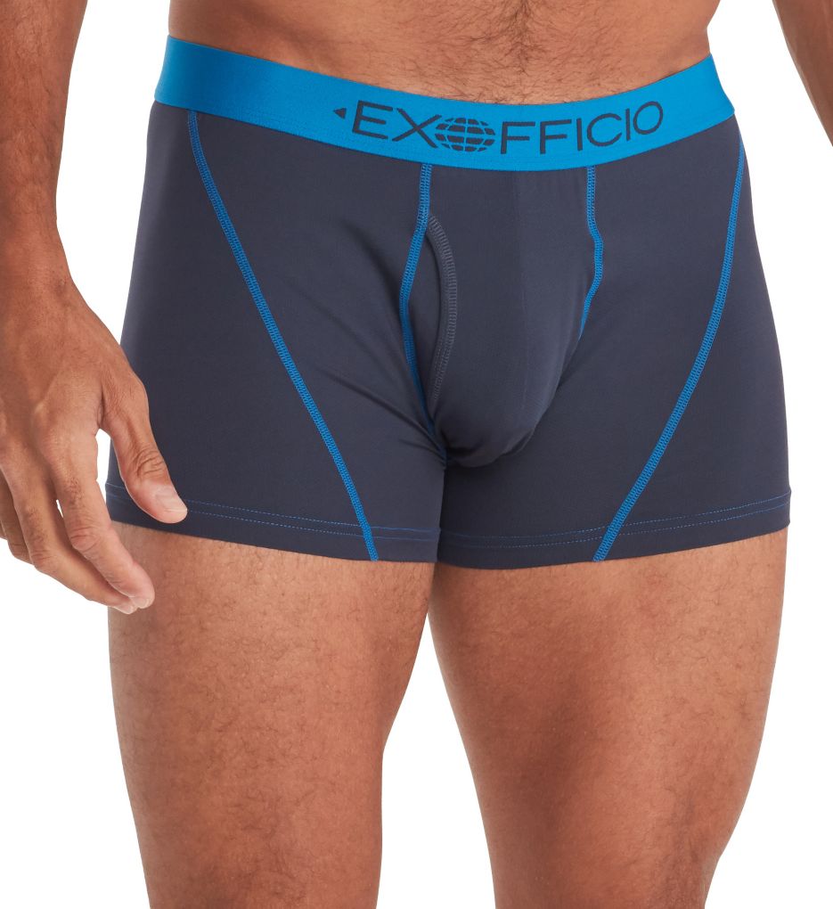 ExOfficio Give-N-Go 2.0 Sport Mesh 3 Boxer Briefs - Black/Black