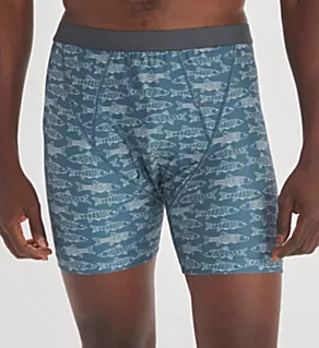 Give-N-Go 2.0 Boxer Brief Steel Blue Fish 2XL