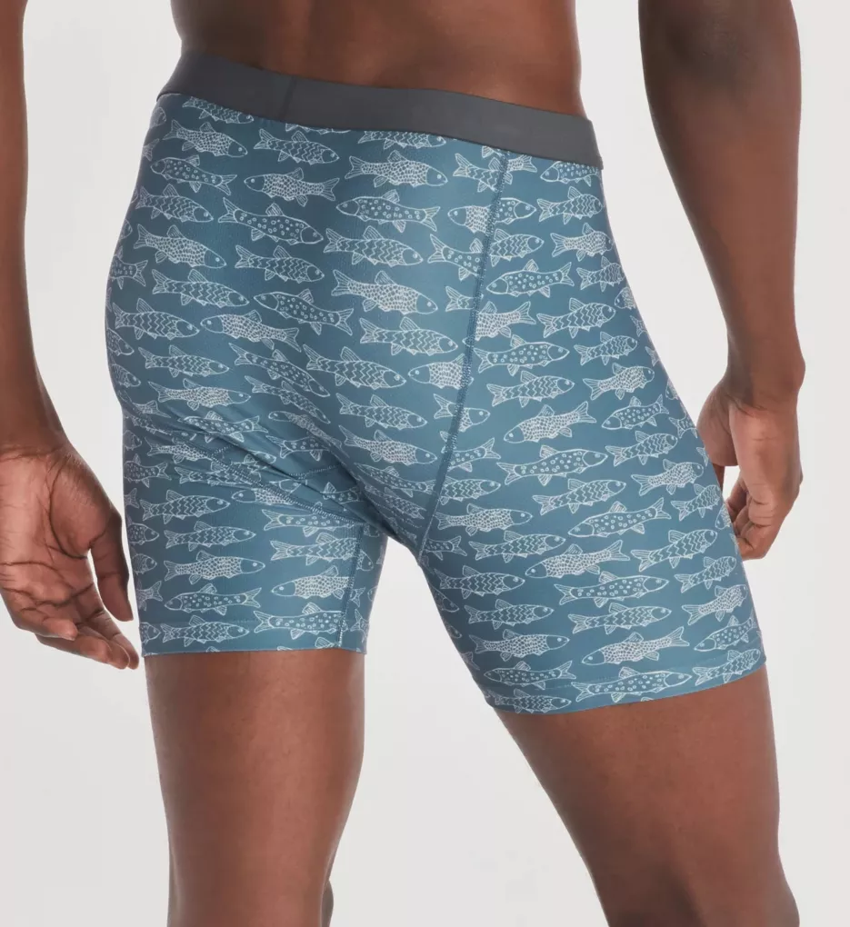 Give-N-Go 2.0 Boxer Brief Steel Blue Fish S